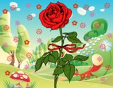 Dibujo Una rosa pintado por nickname23