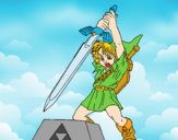 Dibujo Zelda pintado por 3lsa