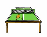 Dibujo Tenis de mesa 1 pintado por toychica1