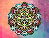 Dibujo Mandala pétalos de flor pintado por luciasanz