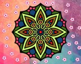 Dibujo Mandala simetría sencilla pintado por ale8884983