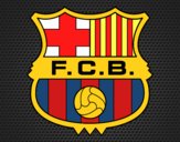 Dibujo Escudo del F.C. Barcelona pintado por karyvan
