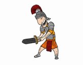 Soldado romano con espada