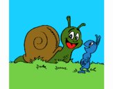 Caracol y hormiguita