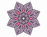 Mandala de flor sencilla