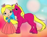 Princesa y unicornio