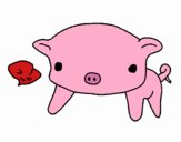 Cerdito corazón