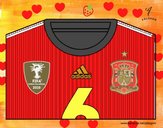 Camiseta del mundial de fútbol 2014 de España