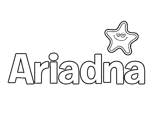 Dibujo de Ariadna para Colorear