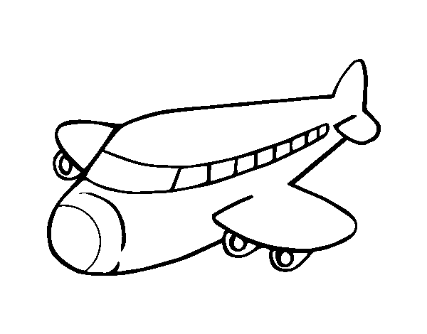 Dibujo de Avión boeing para Colorear