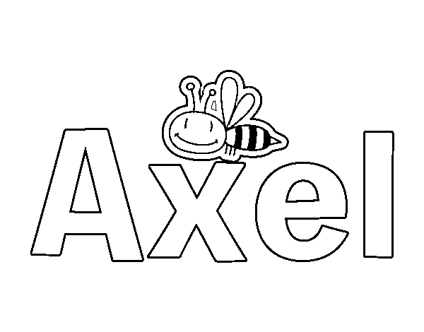 Dibujo de Axel para Colorear