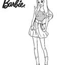 Dibujo de Barbie veraniega para colorear
