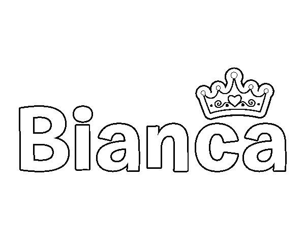Dibujo de Bianca para Colorear