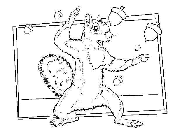 Dibujo de Bob Esponja - La roedora para Colorear