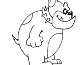 Dibujo de Bulldog inglés para colorear