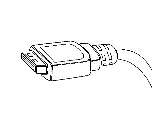 Dibujo de Cable USB para Colorear