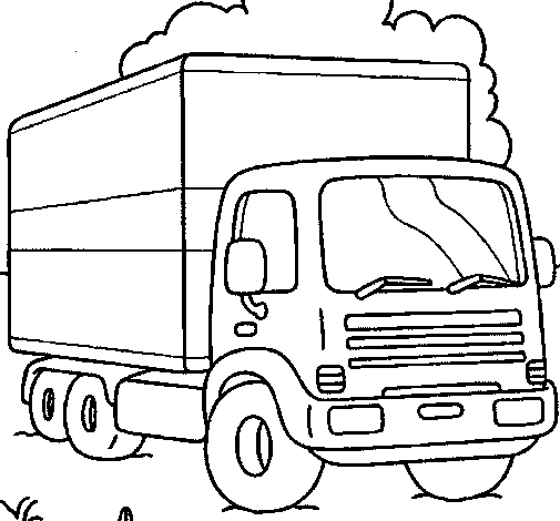 Dibujo de Camión 3 para Colorear