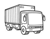 Dibujo de Camión de mercancias