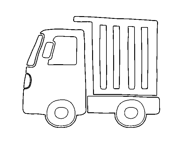 Dibujo de Camión pequeño para Colorear