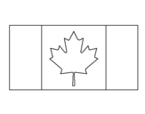 Dibujo de Canadá para colorear
