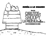Dibujo de Carlitos y Snoopy la pelicula de peanuts
