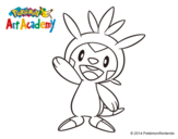 Dibujo de Chespin saludando para colorear