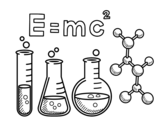 Dibujo de Clase de química para colorear