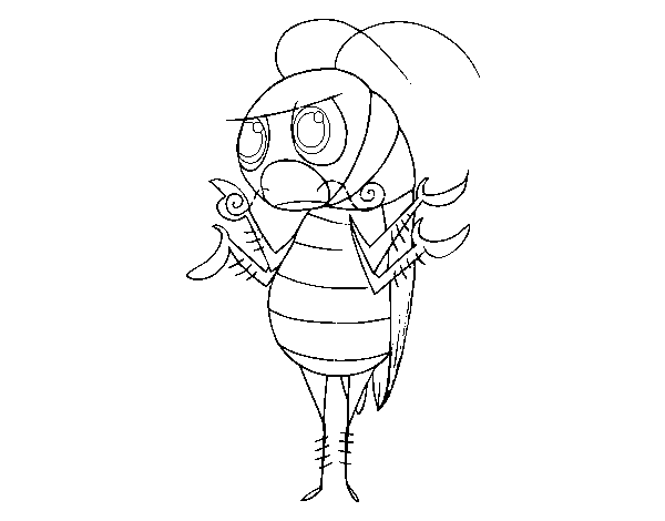 Dibujo de Cucaracha común para Colorear