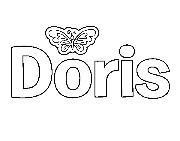 Dibujo de Doris para Colorear
