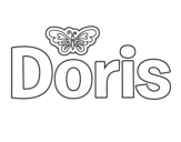 Dibujo de Doris para colorear