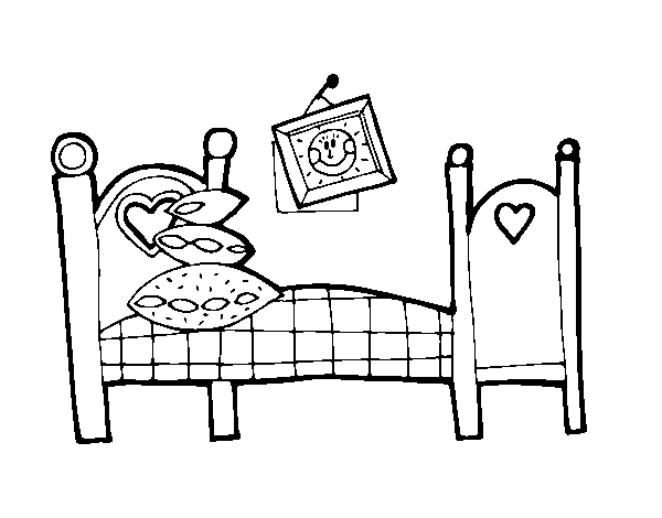 Dibujo de Dormitorio para Colorear