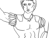 Dibujo de Escultura del César para colorear
