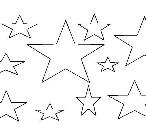 Dibujo de Estrellas 4 para Colorear