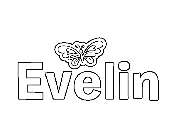 Dibujo de Evelin para Colorear