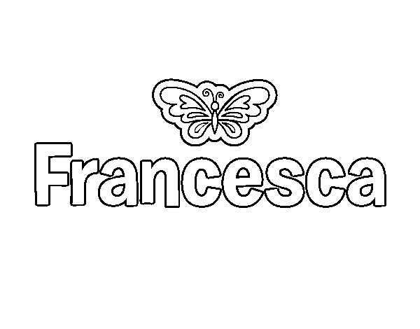 Dibujo de Francesca para Colorear