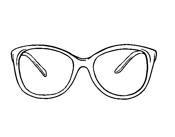 Dibujo de Gafas modernas para Colorear