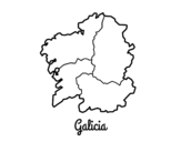Dibujo de Galicia para colorear