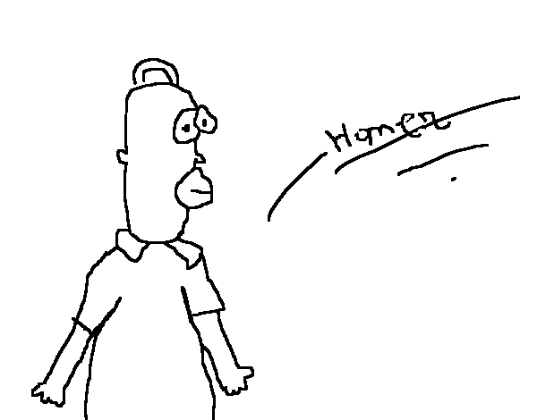 Dibujo de Homer para Colorear