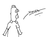 Dibujo de Homer para colorear