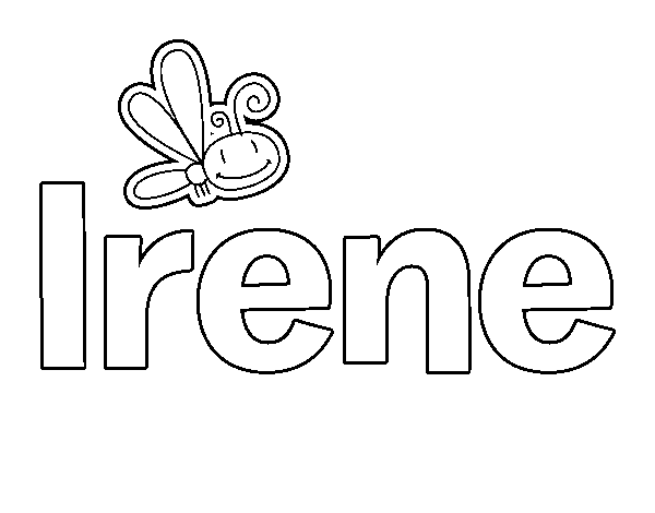 Dibujo de Irene para Colorear