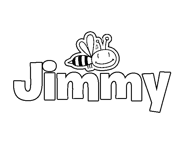 Dibujo de Jimmy nombre para Colorear