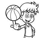 Dibujo de Jugador de baloncesto junior