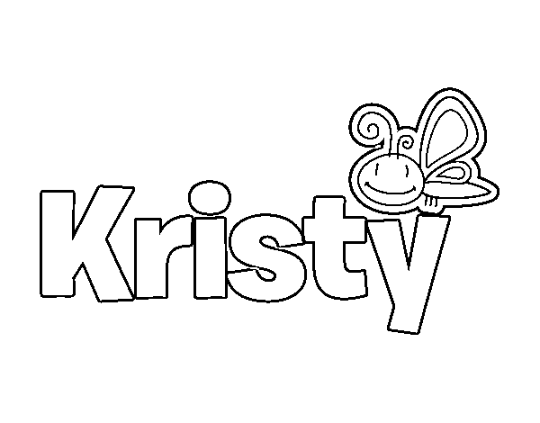 Dibujo de Kristy para Colorear