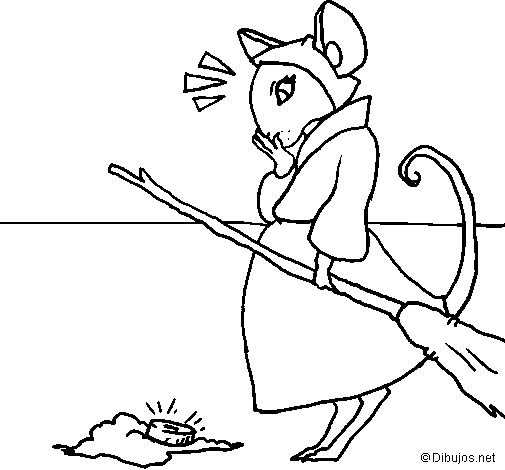 Dibujo de La ratita presumida 2 para Colorear
