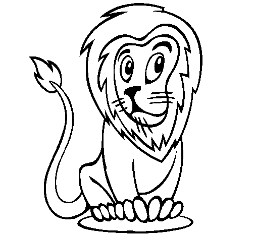 Dibujo de León 3 para Colorear