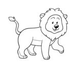 Dibujo de León adulto para colorear