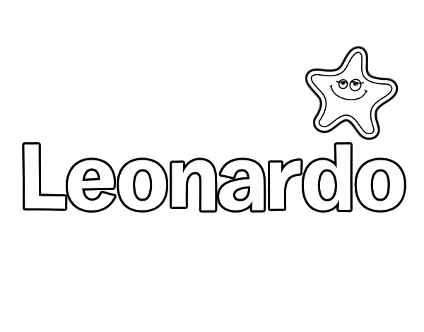 Dibujo de Leonardo para Colorear 