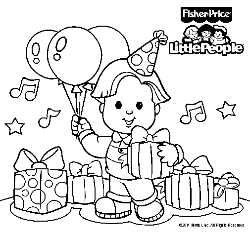 Dibujo de Little People 6 para Colorear