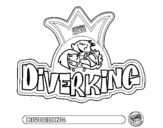 Dibujo de Logo Diverking para colorear