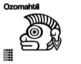 Dibujo de Los días aztecas: el mono Ozomatli para colorear